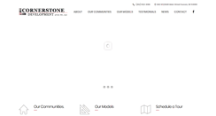 Desktop Screenshot of cornerstonedevelopment.com